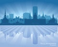 Tallahassee Florida city skyline vector silhouette