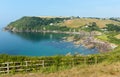 Talland Bay between Looe and Polperro Cornwall England UK Royalty Free Stock Photo