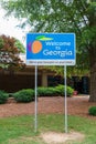 Welcome to Georgia road sign at the Georgia Visitor Center