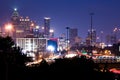 Tallest building in Atlanta downtown at dusk