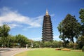 Tallest Chinese Buddhist Temple Pagoda Royalty Free Stock Photo