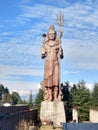 Tallest copper statue of Lord shiva Royalty Free Stock Photo