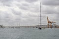 The Tallest Mast On The Biggest Sailing Yacht Or Boat Royalty Free Stock Photo