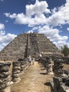 Mayan pyramid on the Yucatan Peninsula of Mexico.