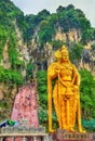 The tallest statue of Murugan, a Hindu deity, at the entrance of Batu Caves - Kuala Lumpur, Malaysia