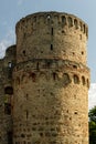 The tallest tower of castle ruins from the Middle Ages Royalty Free Stock Photo