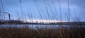 Tallgrass Lake Sunset With Clouds