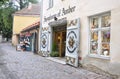 Tallin,august 23 2014-Amber Shop from Tallin in Estonia