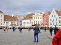 Tallin,august 23 2014-Downtown Plaza from Tallin in Estonia