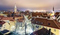 Tallin city, Estonia at sunrise Royalty Free Stock Photo