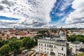 Tallin Estonia aerial drone image from Toompea hill with view from the Dome church, Tallinn, Estonia Royalty Free Stock Photo