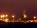 Tallin at night Royalty Free Stock Photo