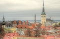 Tallin Old Town Red Roof Cityscape Royalty Free Stock Photo