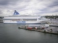 Tallink Ferry in harbor