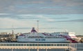 Tallink Silja Line ferry at terminal in Frihamnen Port, Stockholm, Sweden