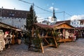 Tallinn Christmas market. People, goods, food, drinks