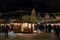 Tallinn Christmas market. People, goods, food, drinks