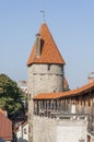 Tallinn City Wall Tower Royalty Free Stock Photo