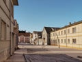 Tallinn, Esntonia - 09.2019 Trinity Church and old town of Rakvere, Estonia. Green summer time. Beautiful cityscape without people