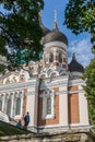 Tallinn, Estonia, August 16, 2014: Alexander Nevsky Cathedral, Lossi plats