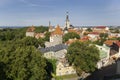 Tallinn estonia city old town touristic landmark landscape on sunny afternoon