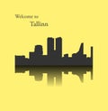 Tallinn, Estonia city silhouette