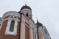 Alexander Nevsky Cathedral, orthodox cathedral in the Tallinn Old Town, Estonia. Royalty Free Stock Photo