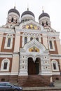 Alexander Nevsky Cathedral, orthodox cathedral in the Tallinn Old Town, Estonia. Royalty Free Stock Photo