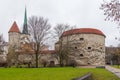 View of the Fat Margaret Tower in Tallinn.