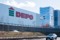 Depo stores sell construction and finishing materials for home and garden Royalty Free Stock Photo