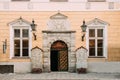 Tallinn, Estonia. Entrance To House Of Blackheads Or House Of Br Royalty Free Stock Photo