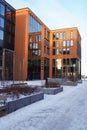 Orange Coolbet modern building in Tallinn city center. New office in Porto Franco. Kai 4 street. Royalty Free Stock Photo