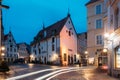 Tallinn, Estonia. Evening View Of Olde Hansa Is Medieval Restaur