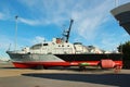 Tallinn, Estonia - July 8, 2017: Patrol launch P401 Grif, the first combat vessel of independent Estonia, in Estonian Maritime