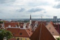 TALLINN, ESTONIA - JULY 16, 2015: Tallinn Upper town. Old Tallinn is part of the UNESCO World Heritage site