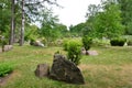 Fragment of a nature corner in the Kadriorg park in the city of Tallinn, Estonia