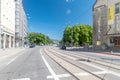 Parnu mnt street in city center of Tallinn