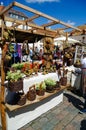 Tallinn, Estonia - June 18, 2011: Summer hand craft market on town Hall Square Raekoja Plats in old town