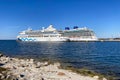 Cruise ships docked in Vanasadam Tallinn Harbour in Estonia.