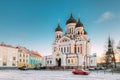 Tallinn, Estonia. Morning View Of Alexander Nevsky Cathedral. Famous Orthodox Cathedral Is Tallinn`s Largest And