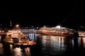 Tallinn Estonia MS Viking XPRS at the pier at night