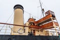 TALLINN, ESTONIA - November 02, 2019: The ship named Suur Toll in the harbor of Seaplane Harbour Lennusadam museum