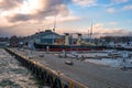 Tallinn, Estonia - November 18, 2018: Suur Toll icebreaker at the pier. The icebreaker steamer is part of the Tallinn