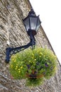 Tallinn, Estonia. Old street lamp in historic Old Town Tallinn Royalty Free Stock Photo