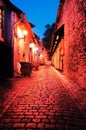 Medieval street St Katarina St. Catherine Passage at dawn