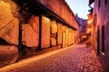 Medieval street St Katarina St. Catherine Passage at dawn