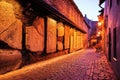 Medieval street St Katarina St. Catherine Passage at dawn