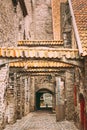 Tallinn, Estonia. St. Catherine`s Passage From St. Catherine`s Dominican Monastery. Historic Centre Old Town Of Tallinn Royalty Free Stock Photo