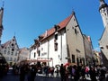 Tallinn Estonia, streets downtown highlights architecture and facades from historic downtown in tallinn Estonia Baltic city