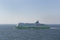 Tallinn Ink Shuttle star cruis sip sailing on calm blue sea with blue sky at background